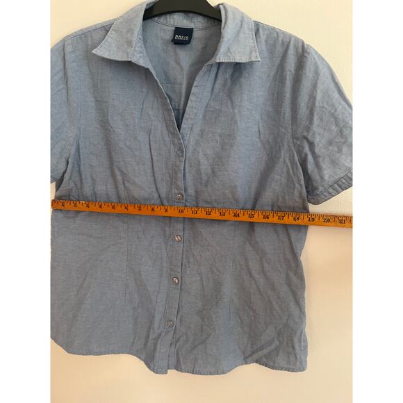 Vintage Basic Additions, 100%‎ cotton size L denim short sleeve shirt - Picture 5 of 6